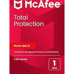 McAfee Antivirüs Programı (Total Protection) .
